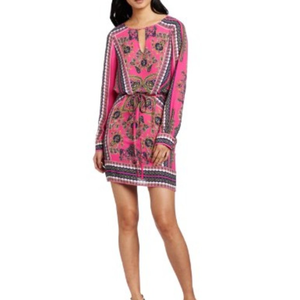 BCBGMaxAzria Paisley Freya Dress, Size Medium